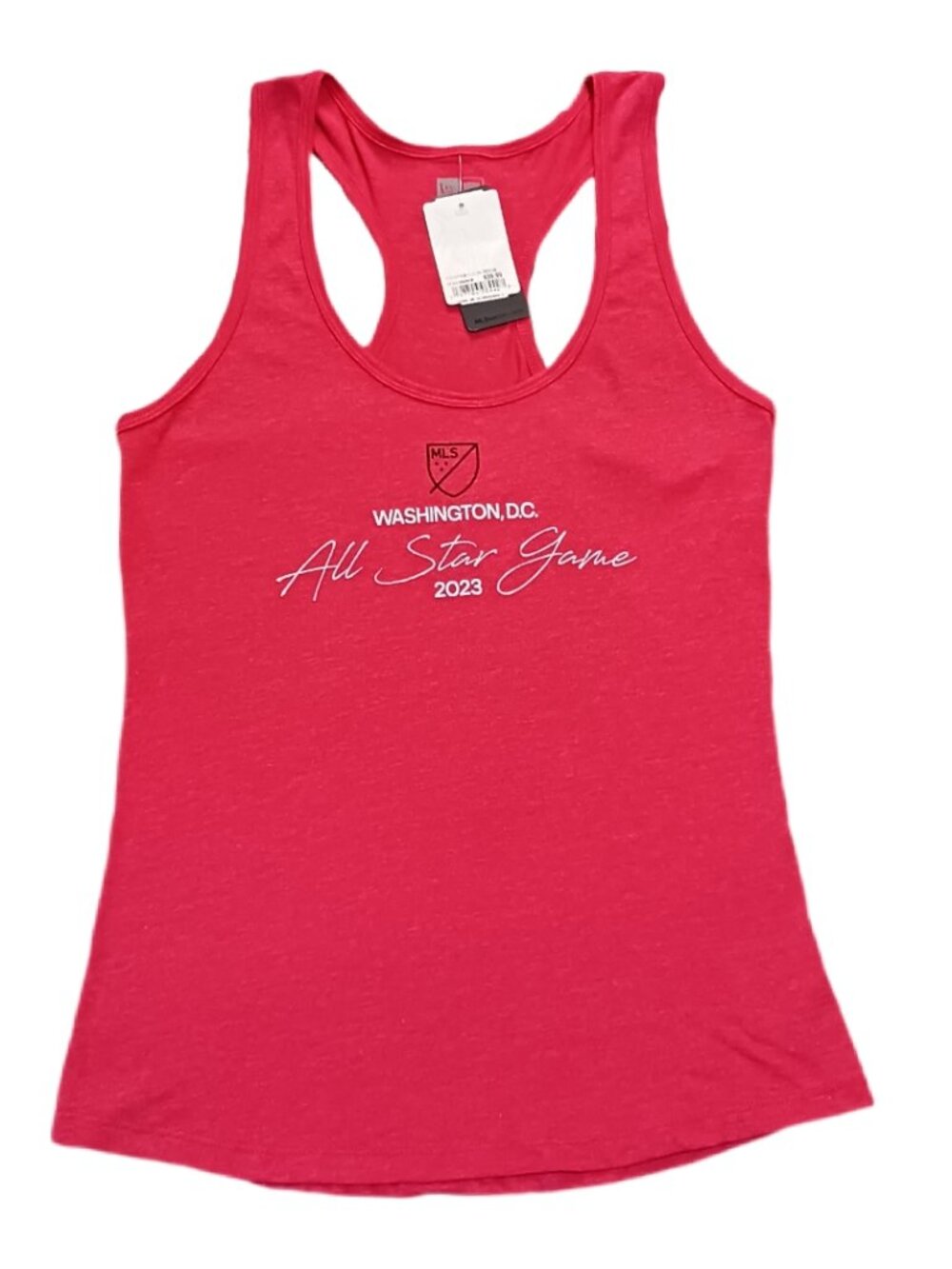 MLS All Star Game Womens Large Tank Top Red Washington D.C. Soccer New Era Shirt